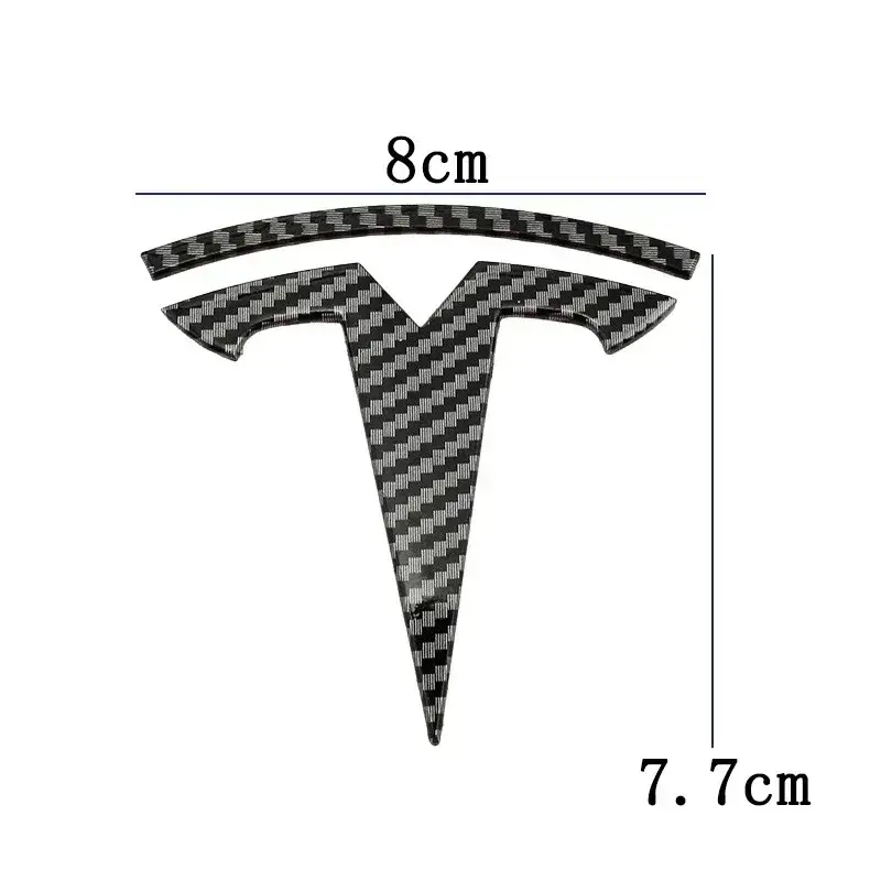 For Tesla Model 3 Mode Y Zinc Alloy Car Front Hood Logo Sticker Styling Auto Body Rear Trunk Emblem with Radian Accessories - Image 3