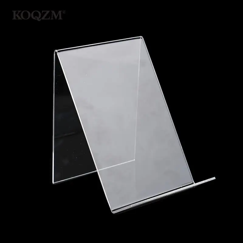 

1pc Acrylic Book Display Stand Holder Organizer Photo Frame Brochure Artwork Product Display Stand School Office Accessories