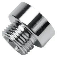 1/2pc Adapter Shower Hose Adaptor 3/4"(25mm) Female To 1/2" (20mm) Male Chrome Reducer Bathroom Faucet Pipe Fittings 1
