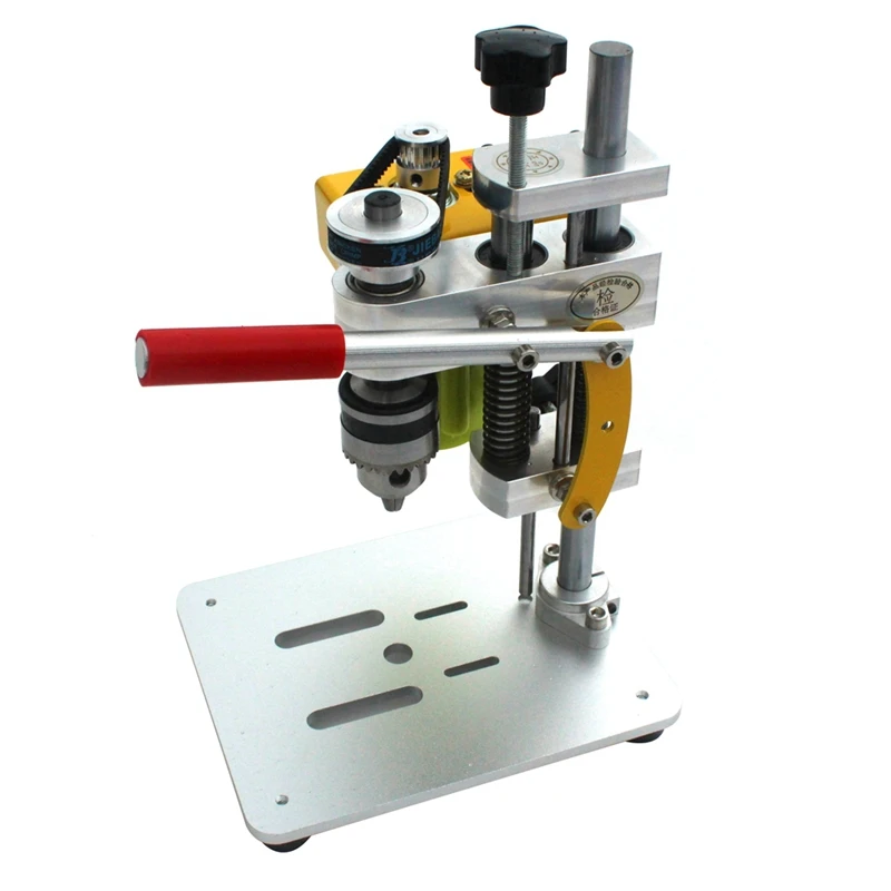 

Mini Drill Press Precision Table Drilling Machine Portable Benchtop Driller CNC 795 Motor B10 Chuck DIY Crafts Tool