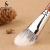 Shoushoulang Professional Handmade Make Up Brush GY102 Angled Stippling Contour Brush Saikoho Goat Hair Rosewood Makeup Brush 2