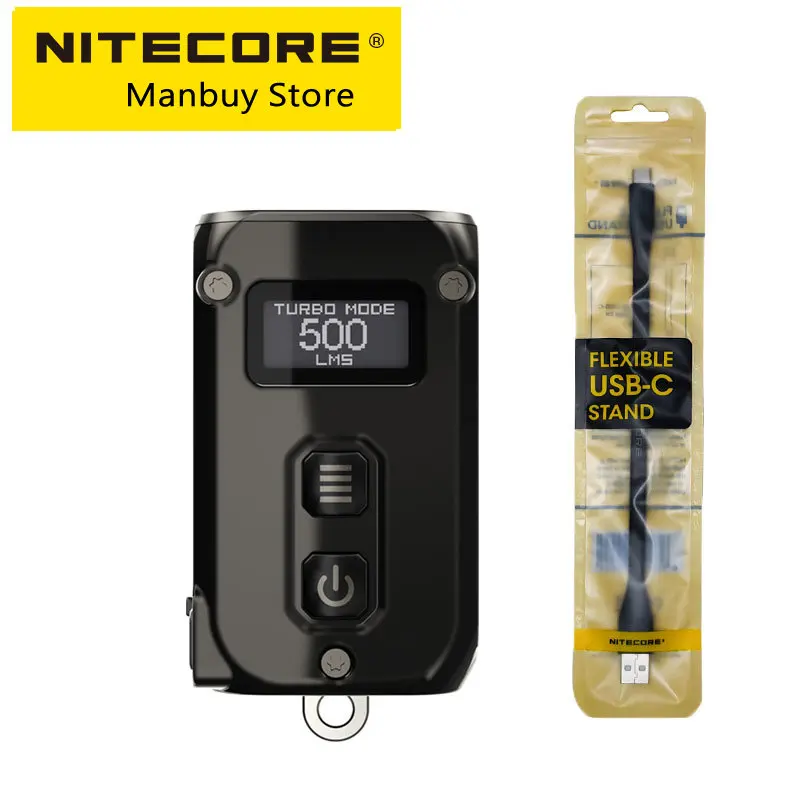 

Распродажа, перезаряжаемый титановый литий-ионный аккумулятор Nitecore TINI2ss TINI2Ti с USB, интеллектуальный светильник для ключей, Мини двухъядерный фонарик EDC