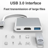 3 IN 1 USB C HUB TYPE-C to HDMI Adapter TYPE C Extension Cable USB 3.0 Converter HDMI-compatible Adapter for PC Laptop Macbook - Image 6