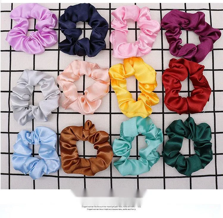 Large Intestine Headband Ins Simple And Versatile French Complexion Ding Silk Satin Hair Accessory_voghion.com