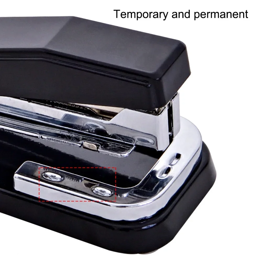 360 Degree Rotating Stapler Head Desktop  Staples Sharp Chisel for Office Stationery School Home - 2
