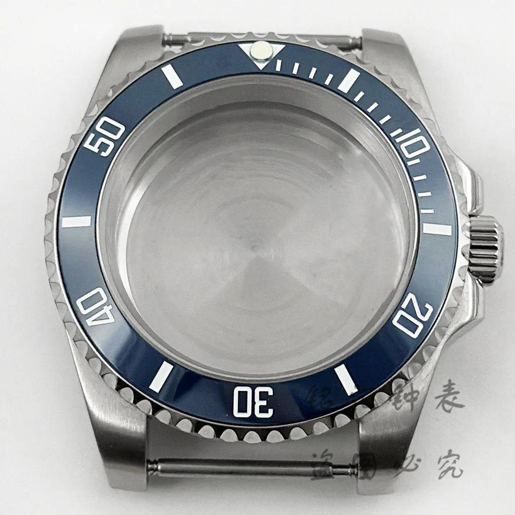 Deep Blue Bezel 40MM Diver Watch Case with Waterproof Sapphire Crystal