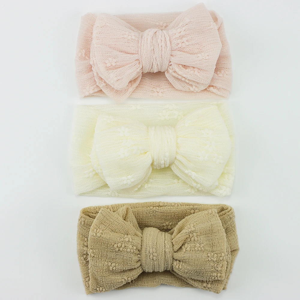 Soft Newborn Baby Bow Headband Elastic Breathable Baby Girl Headbands
