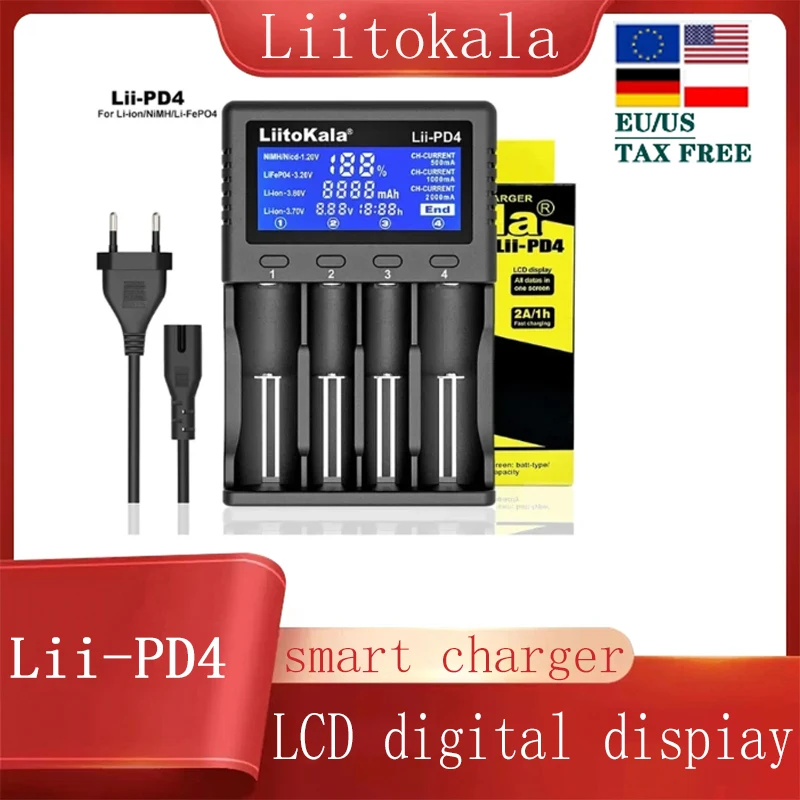 

Lii-S6 Lii-M4S Lii-M4 Lii-500S Lii-600 LiitoKala 3.7V 18650 26650 21700 18500 Lithium ion 1.2V Nickel hydrogen AA test capacity