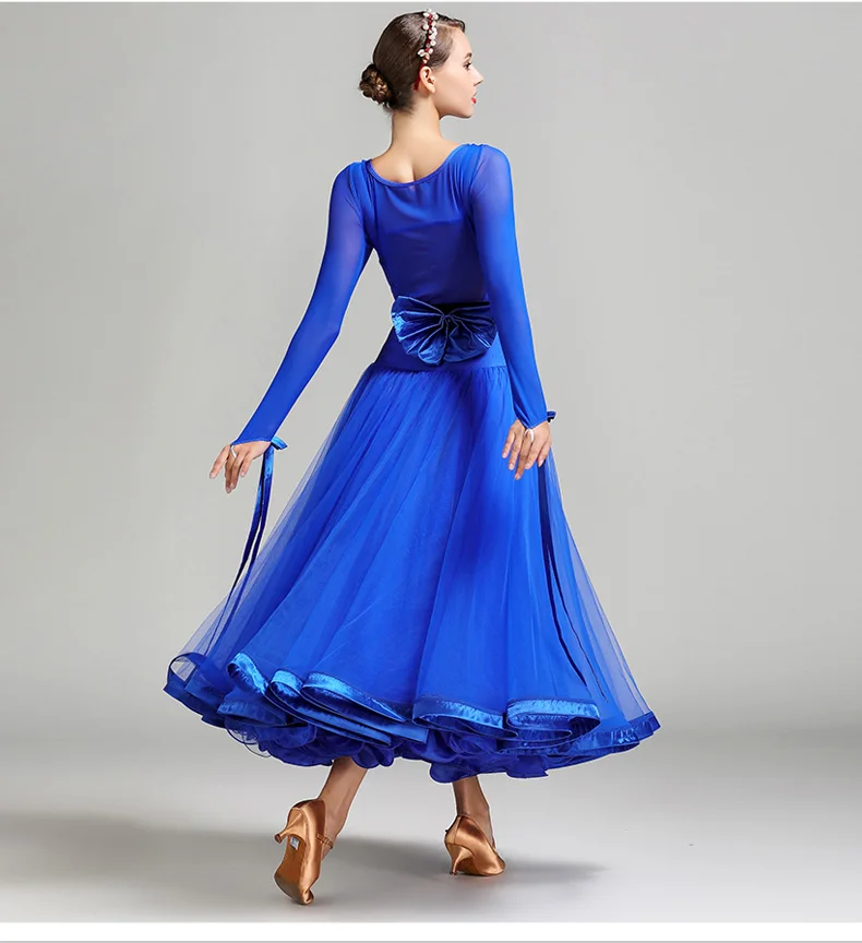 فستان قياسي لقاعة الرقص للنساء ، حزام القوس ، خيوط...