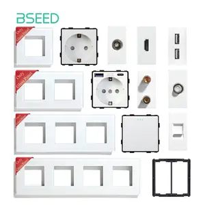 Enchufe de pared USB doble estándar de Israel, interruptor de luz con toma  de corriente de 16A, adaptador de módulo USB de bricolaje, salida de 118mm  x 80mm, blanco - AliExpress