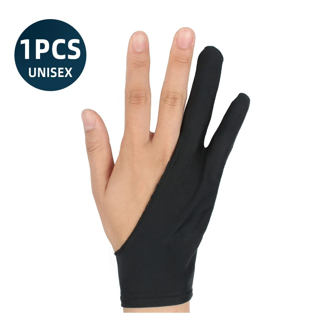 

ANKNDO Two Finger Drawing Tablet Stylus Pen Gloves Anti-Fouling Anti-Touch Sweat-Proof Screen Touch Pen Glove For Ipad Pro