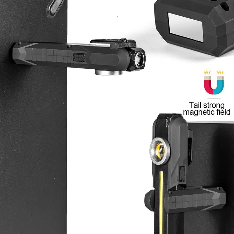 Magnetic COB Flood Working Light Portable LED Flashlight USB Rechargeable 4 Lighting Modes Emergency Torch Repair Lamp With Hook led flood light work lamp