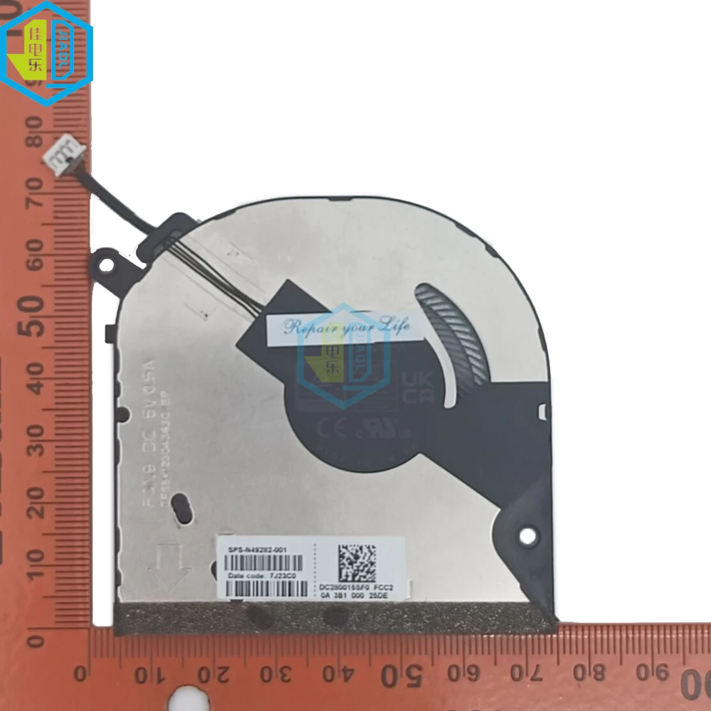 Replacement CPU & GPU Cooling Fan For HP Envy X360 15M-EU 15M-EU0013DX 15M-EU0033DX 15M-ES 15M-ES0013DX 15M-ES0023DX 15-EU 15-ES 15m-es1023dx M45465-001 M45466-001
