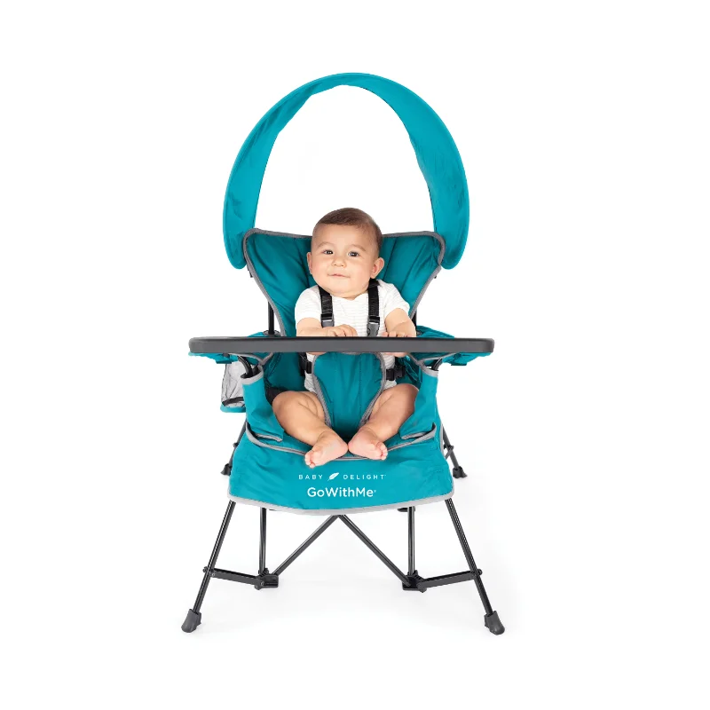 

Baby Deluxe Portable Children Chairs Removable 5-Point Safety Harness Removable Sun Canopy Complete Compact Fold