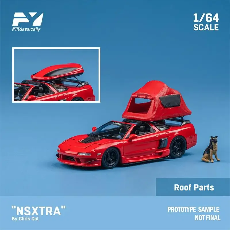 

(Pre-order) Finclassically 1:64 NSX TRA by Chris Cut with Truck red / red full set limited500 Diecast Model Car