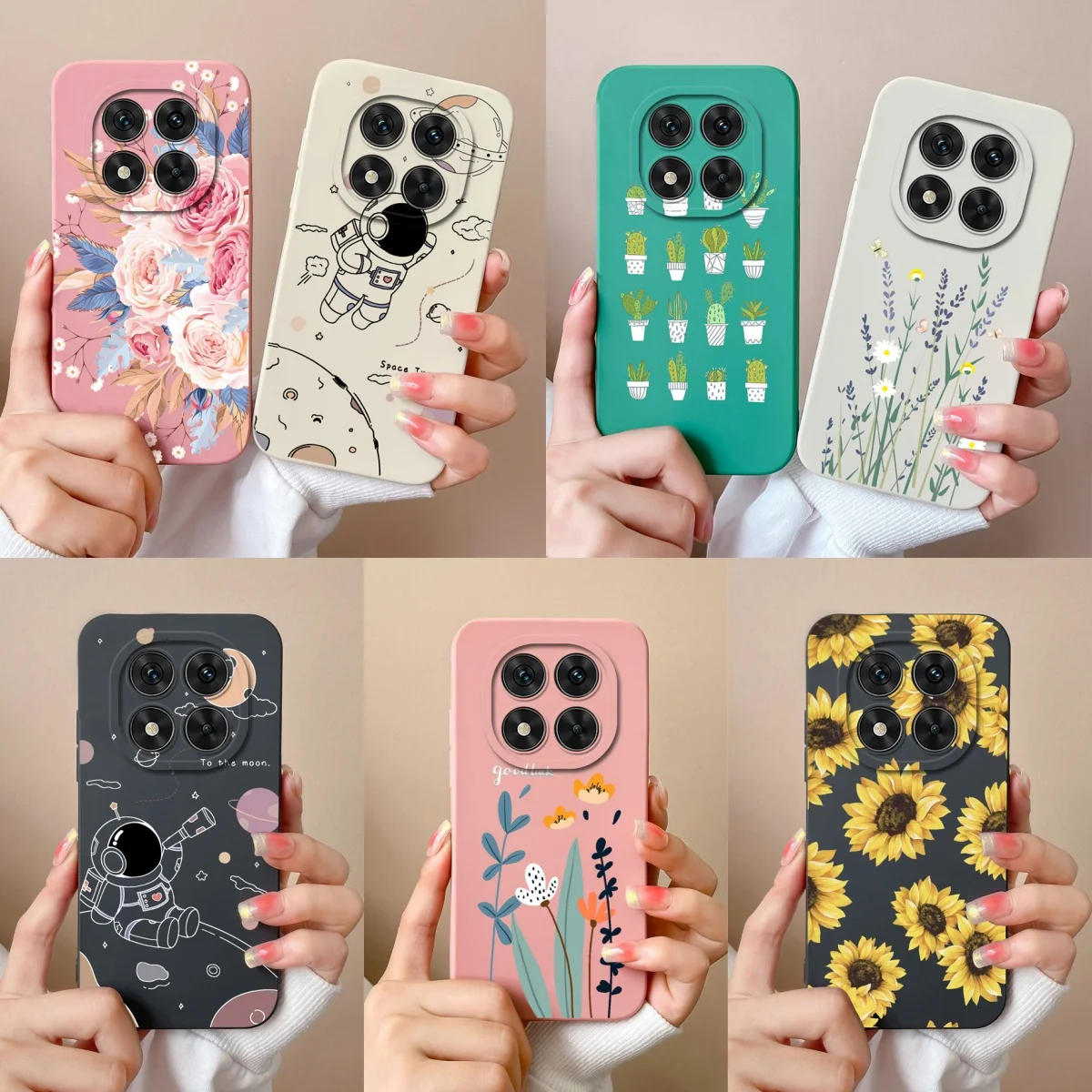 Floral Liquid Silicone Full Protection Phone Case - Elegant and Durable Cover