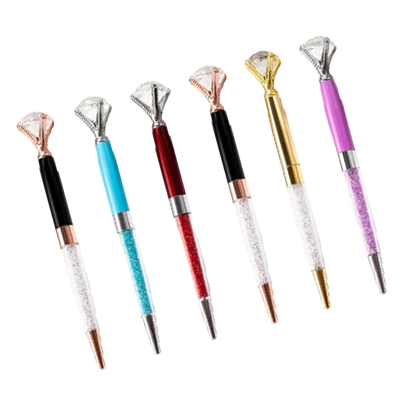 개폐식 배지 홀더가있는 6Pcs 구슬 볼펜 교사 간호사 의사를위한 배지 릴 벨트 클립이있는 파란색 펜