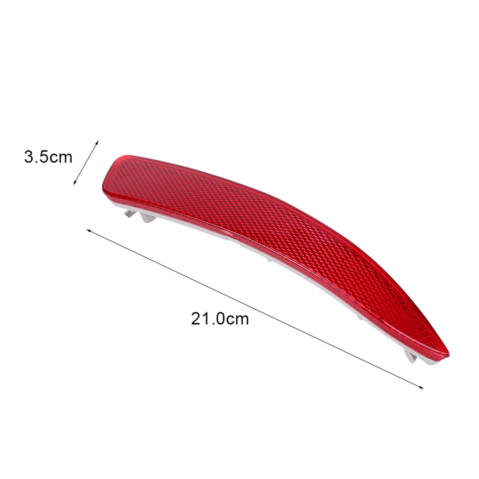 Dual Rear Bumper Reflector Set - High-Visibility Red Reflectors