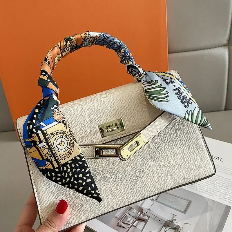 Luxury Design Horse Print Skinny Silk Ribbon Scarf Women5x85cm Hairband Soft Satin Female Foulard Floral Headband Bag Neck Ties 6