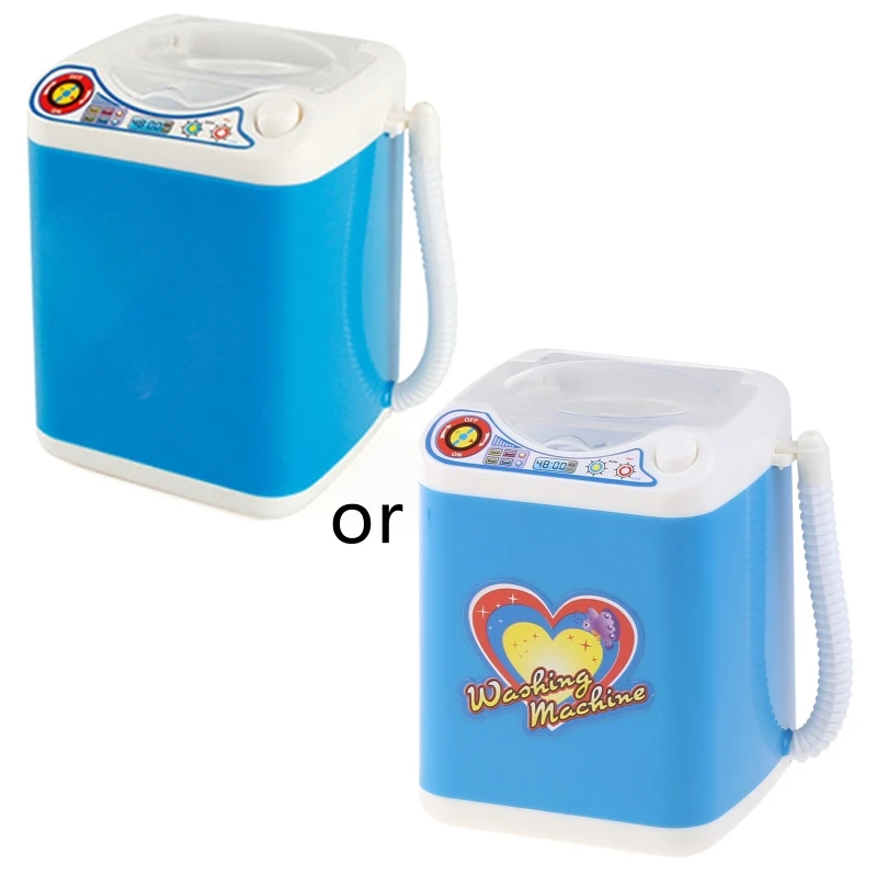 Children Cleaning Washing Machine Toys 4&rsquo;&rsquo; Simulated Mini Washing Machine Laundry Machine Girls Make Up Sponge Washer Interactive Educational Housekeeping Toy