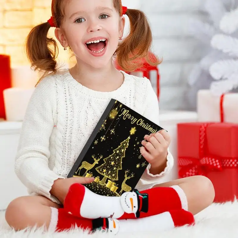 Christmas Advent Calendar Princess Bracelet Necklace Earrings 24 Days Countdown Calendar Jewelry Noel Navidad Girls Women Gifts