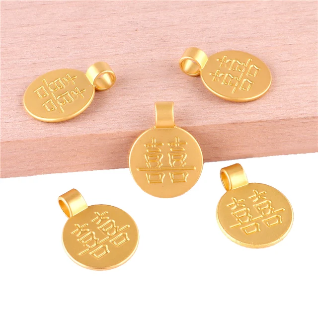 10pcs/lot Gold Plated Charms Lucky Skull,Lotus Root Pendant Alloy