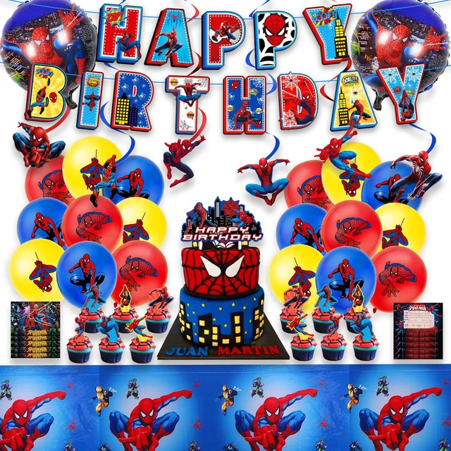 Deco Anniversaire Spider Man Anniversaire Décorations Spider Man