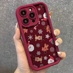 Festive Christmas Tree Design Soft Bumper Phone Case - Galaxy S20 FE (Wine red - YYDSF1059)