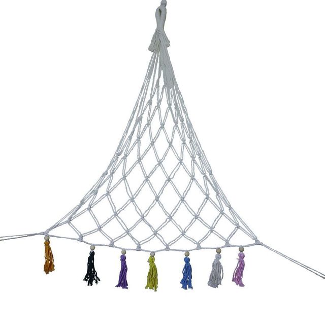 Macrame Plush Toy Storage Animal Hammock Hanging Storage Corner Kids Organizer Room Stuffed Furniture Net Corner Nursery