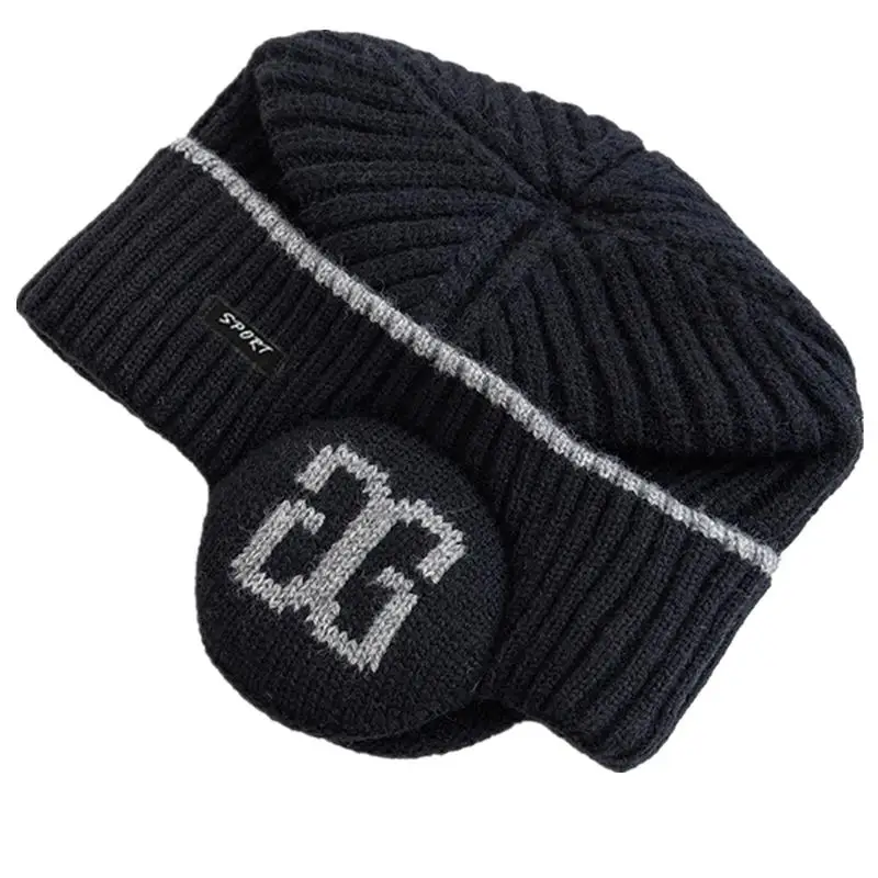 New Unisex Plush Fur Lined Winter Beanie Hat With Earflap Fashion Winter Hats For Men Women Outdoor Classic Keep Warm Cap