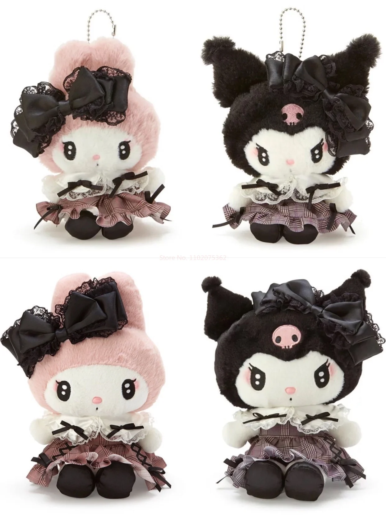 Sanrio Kuromi My Melody Süße Serie Gefüllte Plushie Puppe