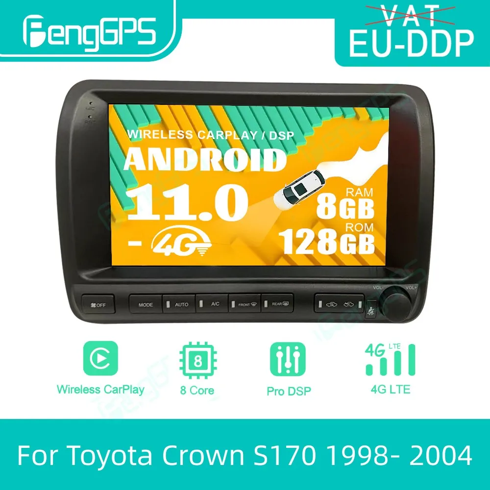 

Android Car Radio For Toyota Crown S170 1998- 2004 GPS Navi Car Multimedia Player Stereo Autoradio Head Unit Screen Display