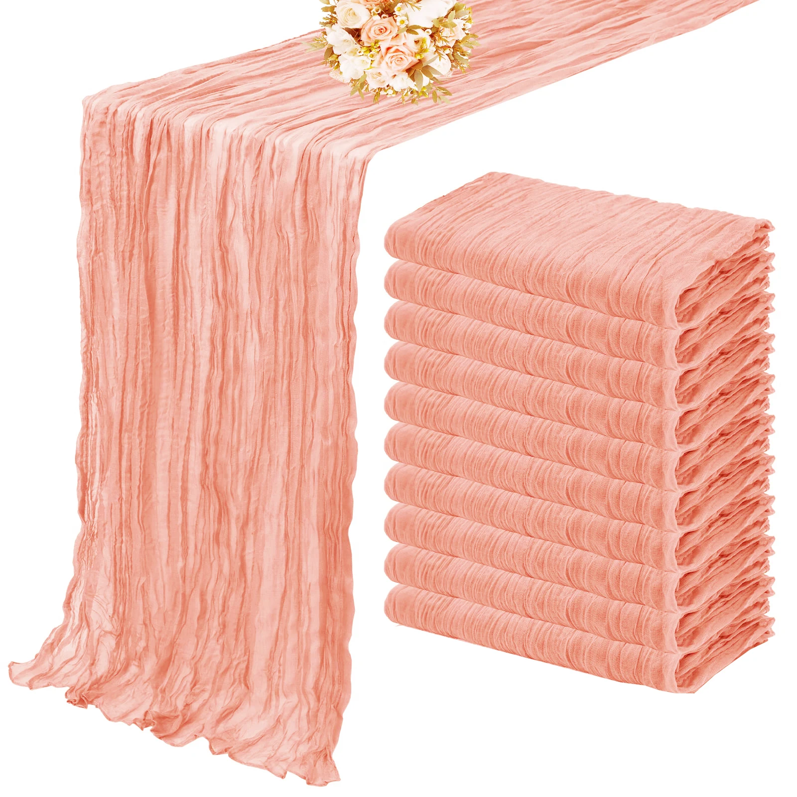 10Pcs Orange pink
