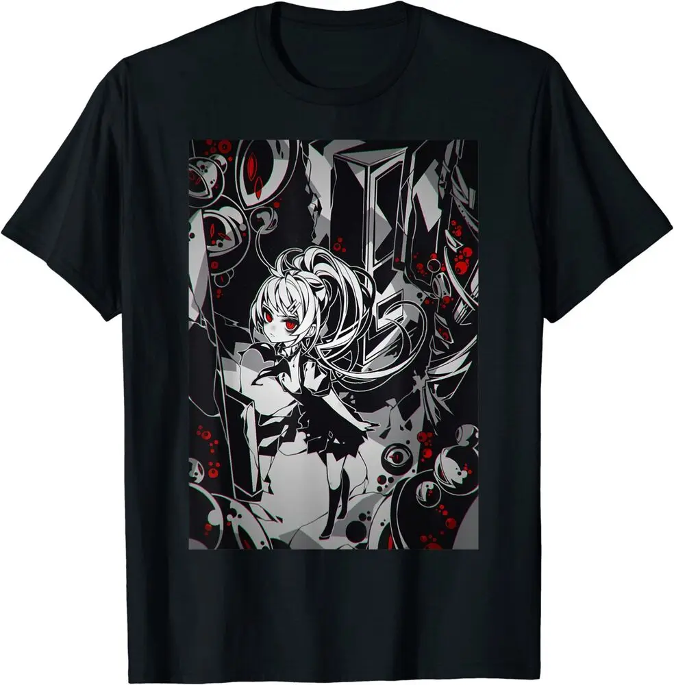 

Anime Horror Aesthetic Girl Japanese Design Gift Idea T-Shirt for Men Clothing Women Tees Unisex Summer Short Sleeve