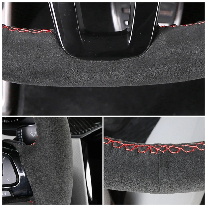 For Mazda CX-5 CX5 Atenza 2014 Mazda 3 CX-3 2016 Scion iA 2016 Braid Artificial Leather Car Steering Wheel Cover Car Accessories