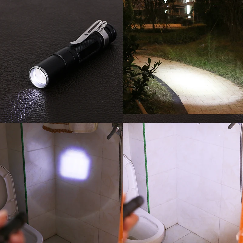 Mini Flashlight Pocket sized Torch Emergency Light Pen Light Aluminium Alloy Flashlights Waterproof Torch