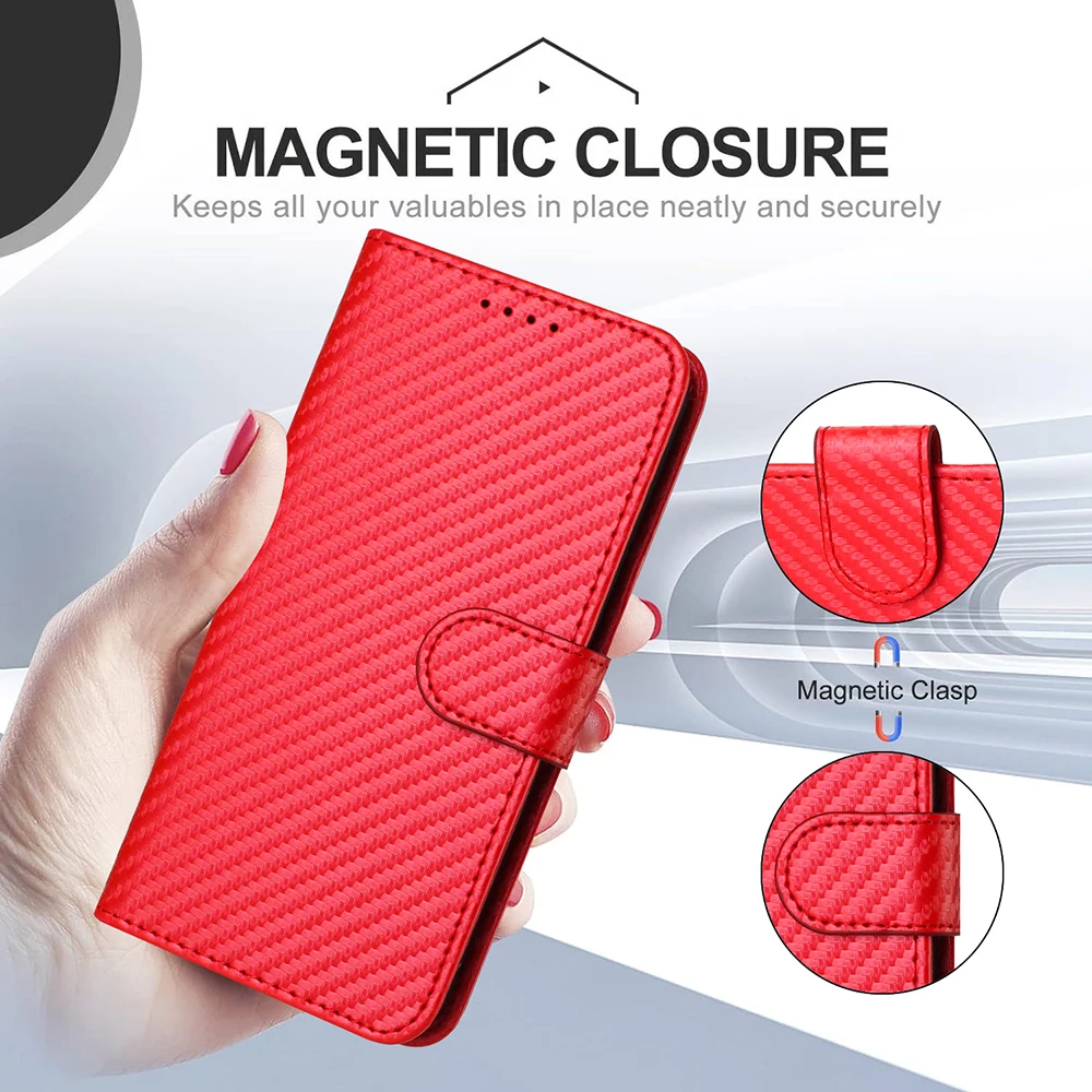 Leather Wallet Phone Case with Card Holder Cover