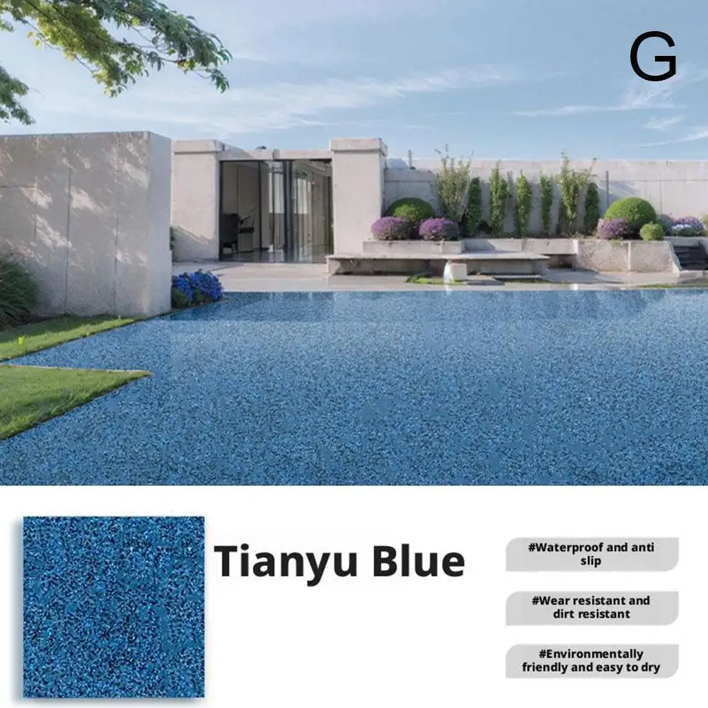 ציפוי רצפת אפוקסי בעל אפקט מרמר ברק גבוה, צבע רצפה עמיד למים, צבע גראז' מרמר, ציפוי אפוקסי מבוסס מים ﻿