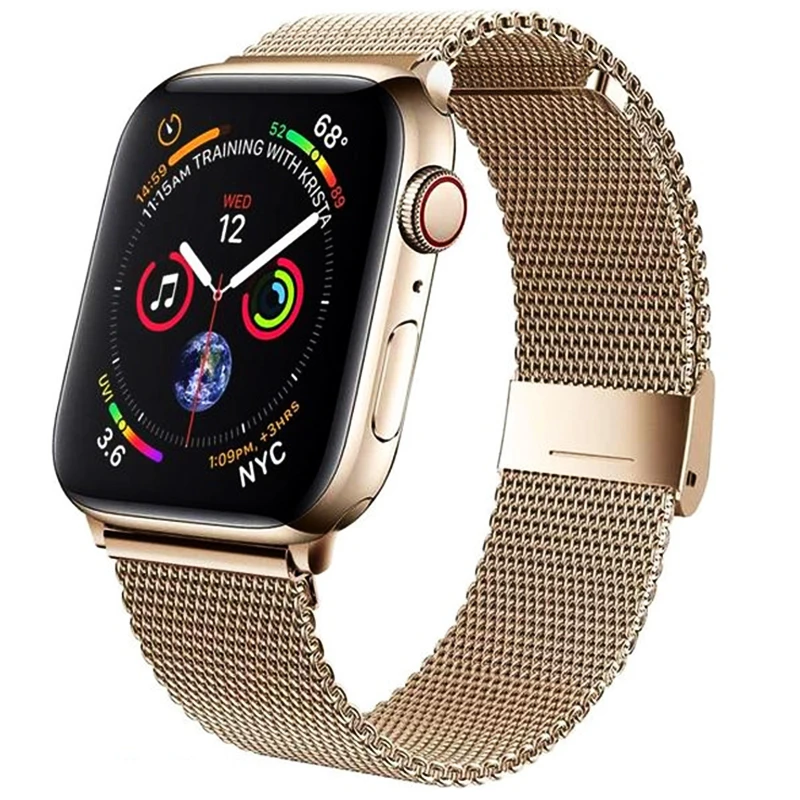 Elegant Stainless Steel Milanese Mesh Watch Band Bracelet