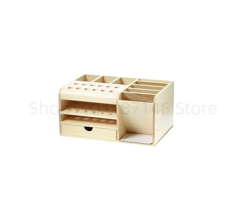 Wooden Storage Box Screwdriver Tweezers Holder Mobile Phone Repair Desktop Reception Tool Parts Box 3