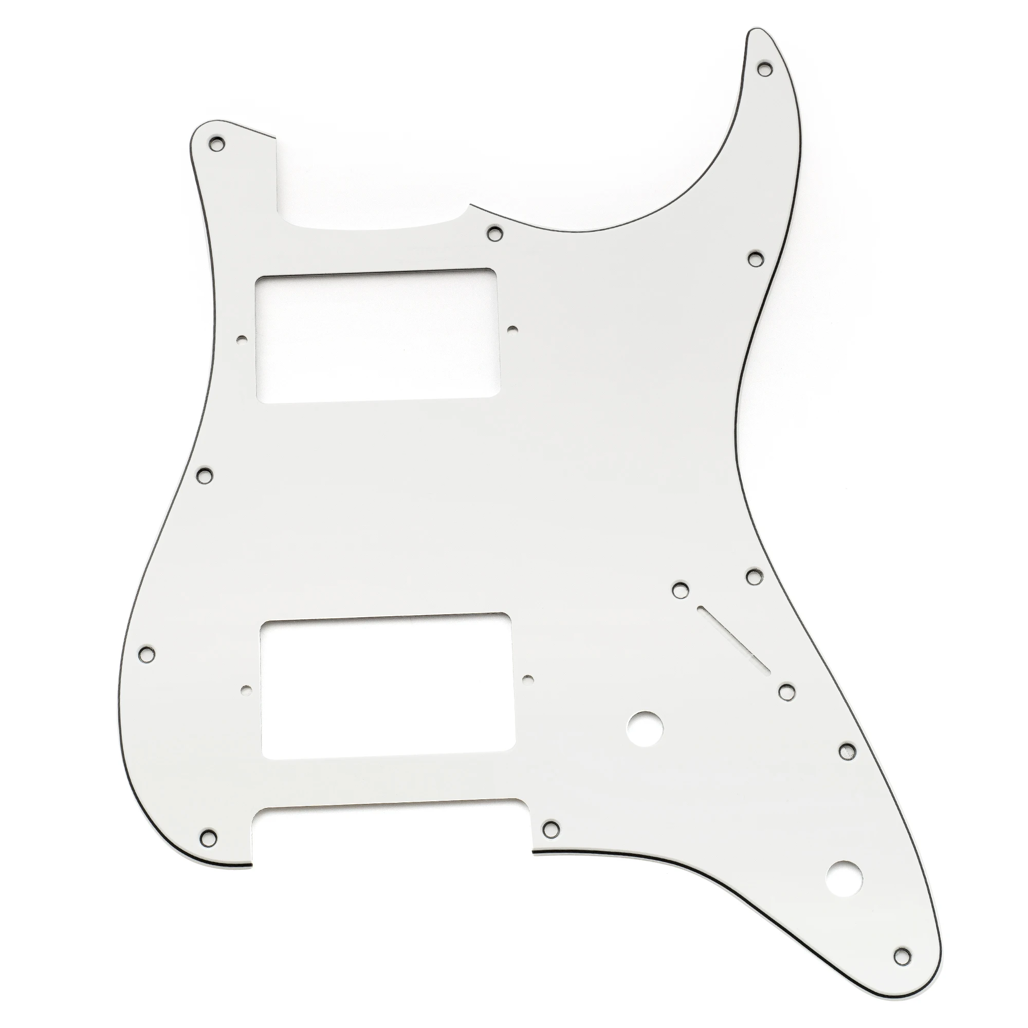 Musiclily Pro 11-Loch-ST-HH-Gitarren-Schlagbrett mit abgedecktem Humbucker-2-Pot-Layout für E-Gitarre im Fender Squier ST-Stil – Detail 34