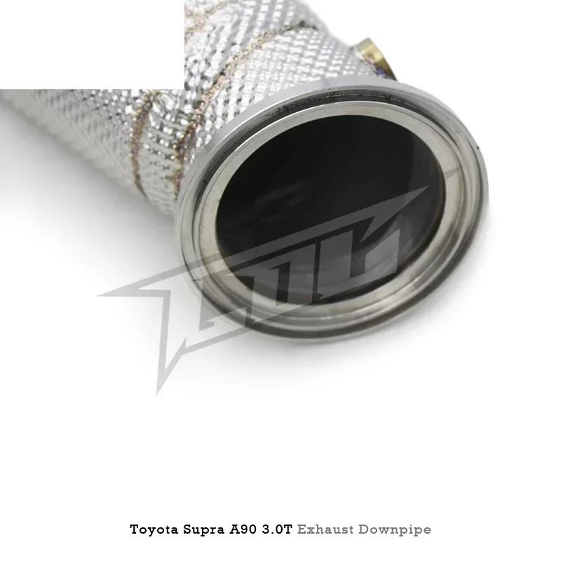 Section High flow Pipes branch downpipe Exhaust Pipe with For A90 3.0T -