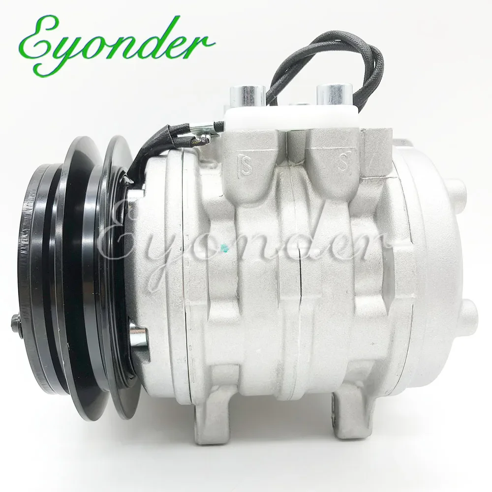 AC A/C Compressor Cooling Pump PV1 12V for KUBOTA Tractor M8200 M9000 U35-S2 DT-HSTC 4472007443 447200-7443 10P08E