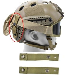2PCS Tactical Goggle Retention Straps for MICH/ACH/FAST/M88 Helmet Hunting MOLE Helmet Accessories Nylon Fixing Strap