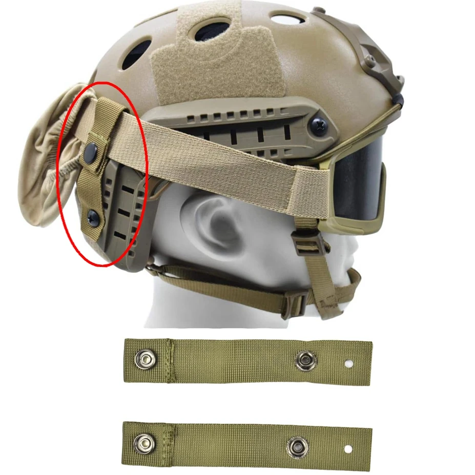 2PCSTacticalGoggleRetentionStrapsforMICHACHFASTM88Helmet