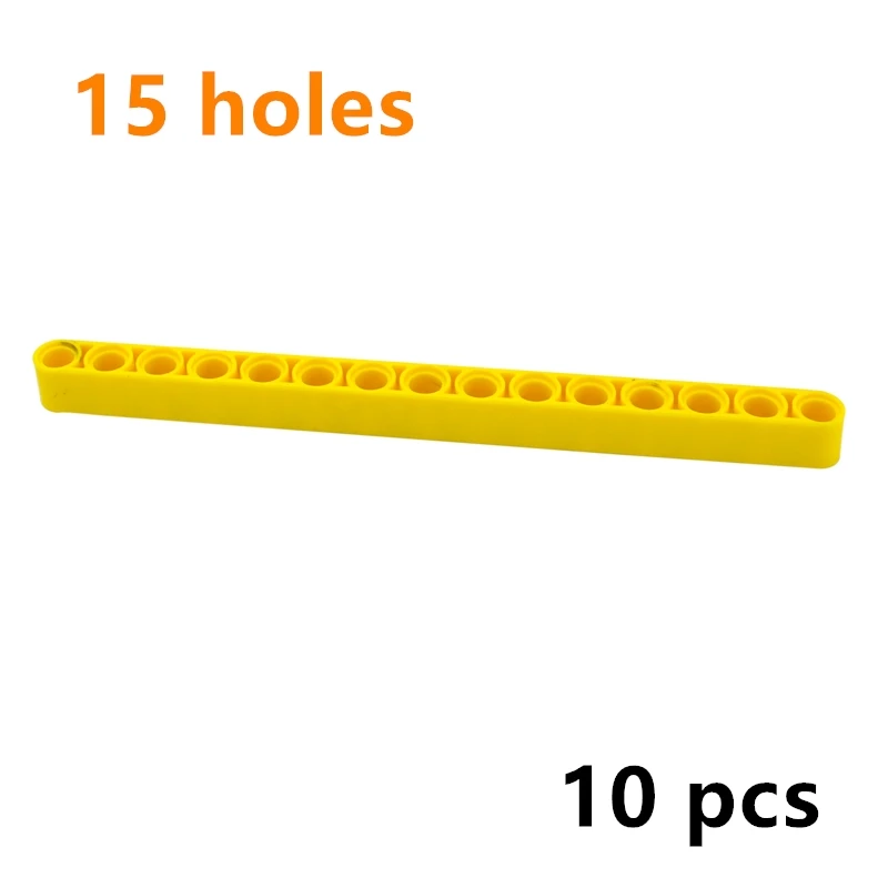 Building Blocks Technical DIY Liftarm Thick 1x15 hole arm Bricks Compatible MOC Parts Educational 64871 32278 Assemble Particles