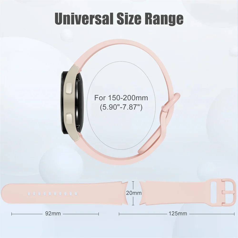Premium Silicone Sport Band for Smartwatches - Versatile and Durable Strap