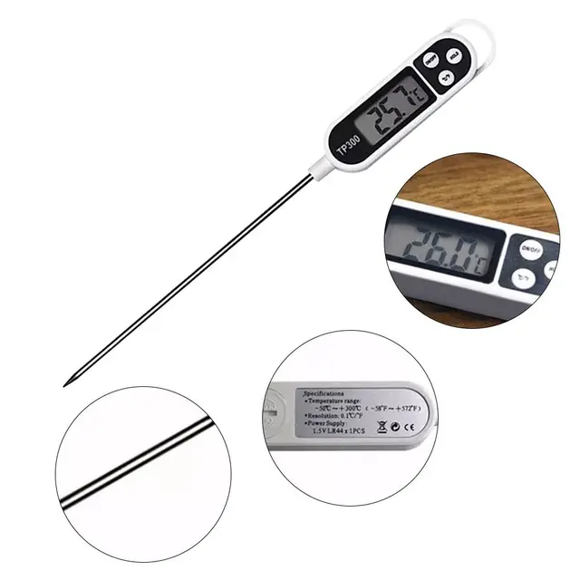 2 Db Kiváló Minőségű Digitális Élelmiszer -Hőmérő Szonda Főzés Hús Konyhai Hőmérséklet Bbq Tej Sütés Főző Kellékek - Image 2