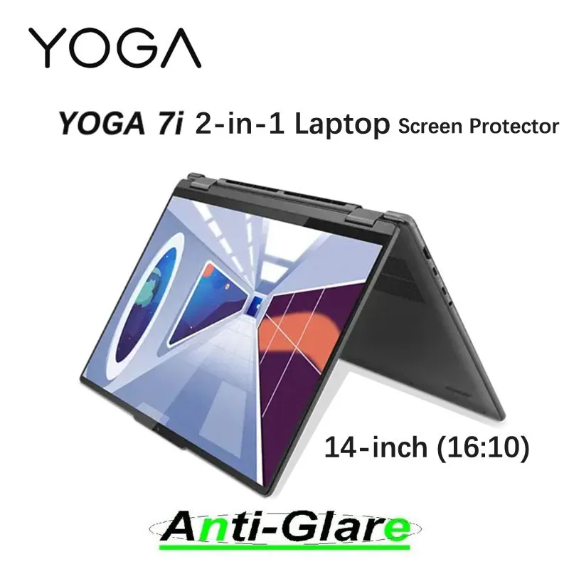 2X Proteggi Schermo Ultra Trasparente/Antiriflesso/Anti-Blu Per Lenovo Yoga 7I 12Th/13Th Gen (14 Intel) 2-In-1 Laptop Pc 14 "16:10