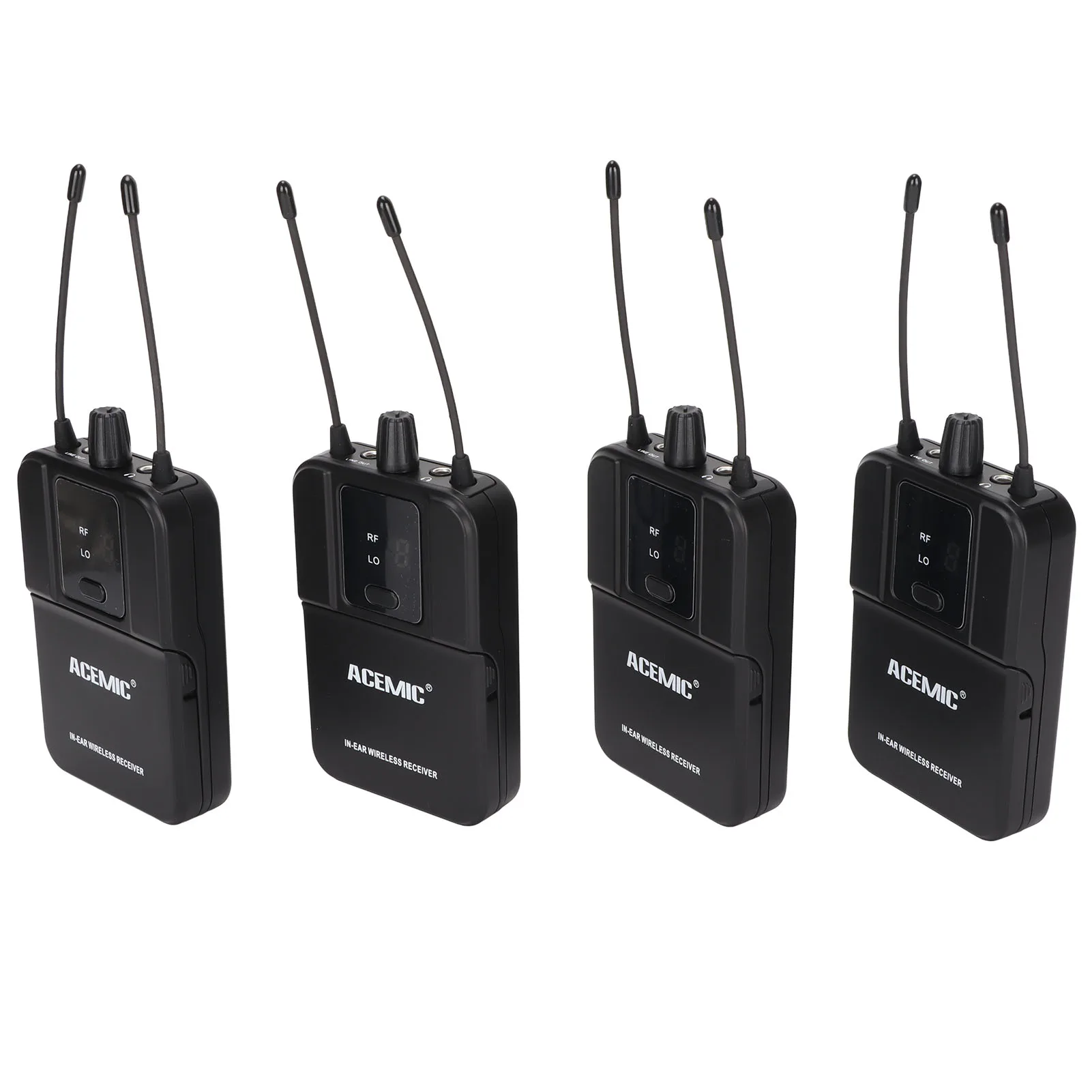 ACEMIC EM-D04 Wireless In Ear Monitor System 4 Channel Professional Stage Ear Return System for Live Studio Recording EU Plug